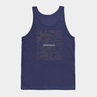 Topography pattern Tank Top